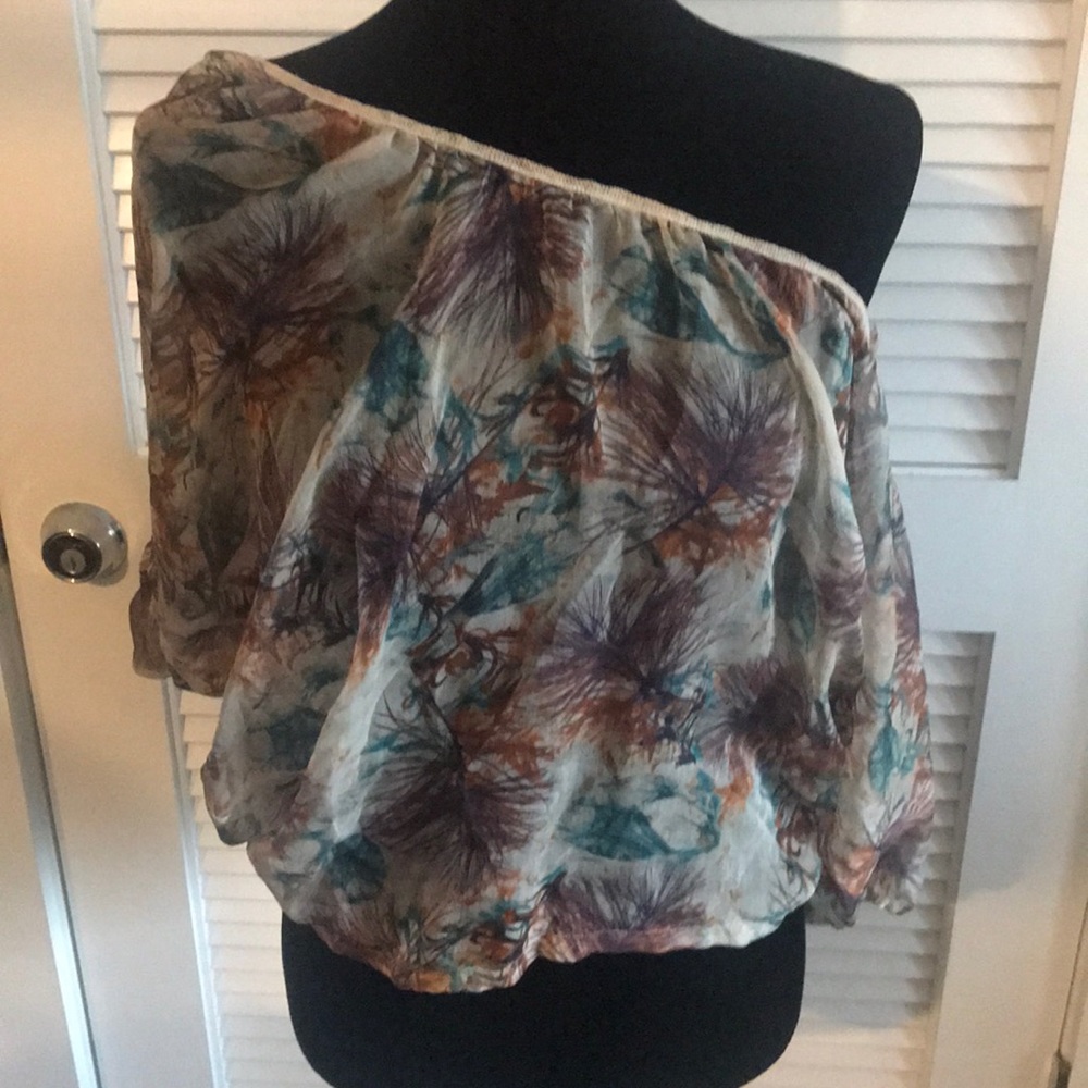 Sheer off the shoulder top